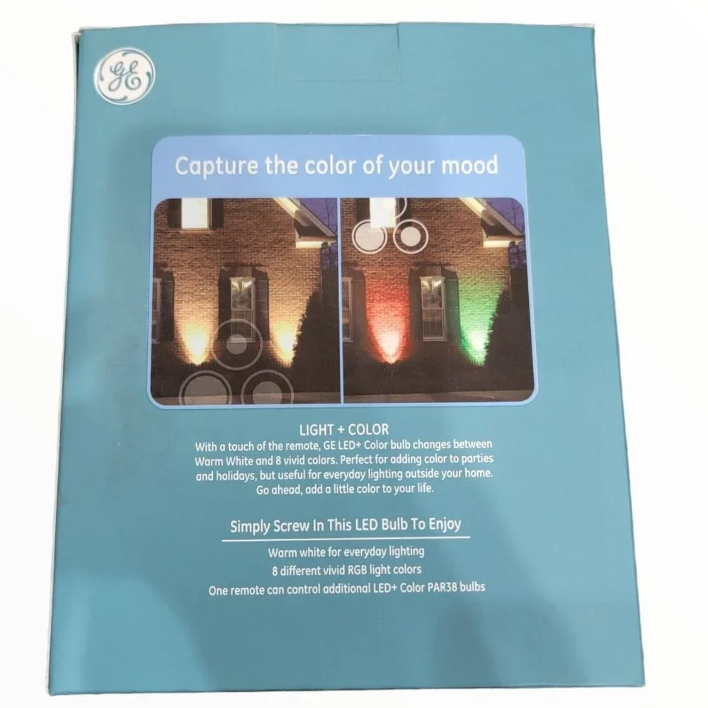 GE Lighting LED+ Color - Changing and Dimmable Outdoor Floodlight, 1 Pack